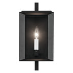 KICHLER 59131BKT Kroft 14 Inch 1 Light Outdoor Wall Light With Clear Glass In Textured Black