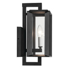 KICHLER 59131BKT Kroft 14 Inch 1 Light Outdoor Wall Light With Clear Glass In Textured Black