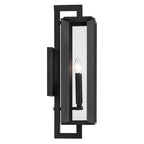 KICHLER 59133BKT Kroft 24 Inch 2 Light Outdoor Wall Light With Clear Glass In Textured Black