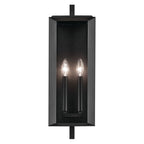 KICHLER 59132BKT Kroft 20.5 Inch 2 Light Outdoor Wall Light With Clear Glass In Textured Black