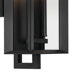 KICHLER 59132BKT Kroft 20.5 Inch 2 Light Outdoor Wall Light With Clear Glass In Textured Black