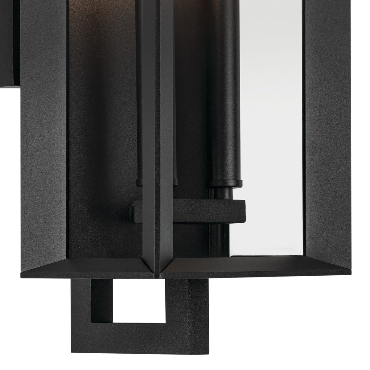 KICHLER 59132BKT Kroft 20.5 Inch 2 Light Outdoor Wall Light With Clear Glass In Textured Black