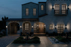 KICHLER 59134BKT Kroft 28 Inch 2 Light Outdoor Wall Light With Clear Glass In Textured Black
