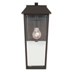 KICHLER 59119OZ Mathus 18 Inch 1 Light Outdoor Wall Light With Clear Glass In Olde Bronze