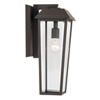KICHLER 59119OZ Mathus 18 Inch 1 Light Outdoor Wall Light With Clear Glass In Olde Bronze