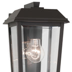 KICHLER 59118OZ Mathus 13 Inch 1 Light Outdoor Wall Light With Clear Glass In Olde Bronze