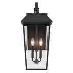 KICHLER 59120BKT Mathus 24.25 Inch 2 Light Outdoor Wall Light With Clear Glass In Textured Black