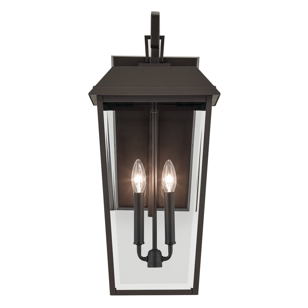 KICHLER 59120OZ Mathus 24.25 Inch 2 Light Outdoor Wall Light With Clear Glass In Olde Bronze