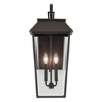 KICHLER 59120OZ Mathus 24.25 Inch 2 Light Outdoor Wall Light With Clear Glass In Olde Bronze