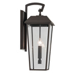 KICHLER 59120OZ Mathus 24.25 Inch 2 Light Outdoor Wall Light With Clear Glass In Olde Bronze