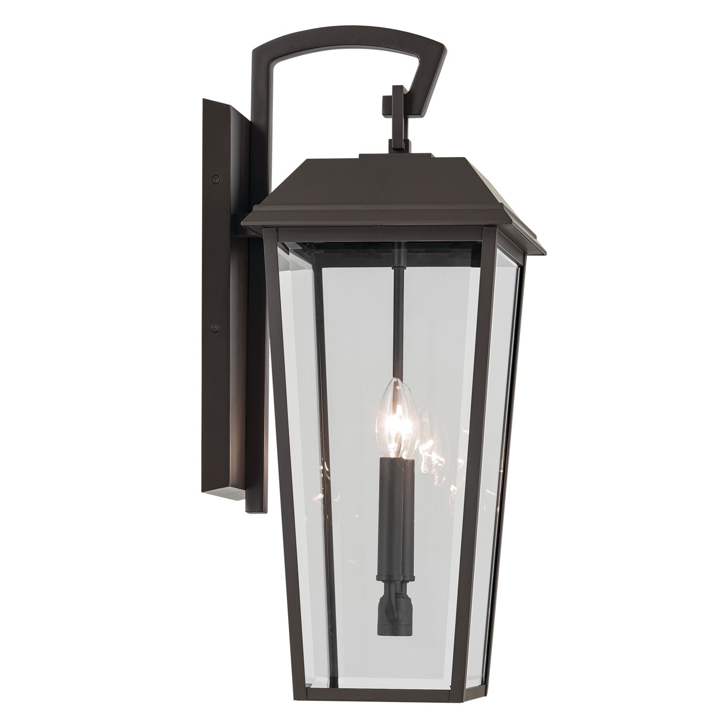 KICHLER 59120OZ Mathus 24.25 Inch 2 Light Outdoor Wall Light With Clear Glass In Olde Bronze