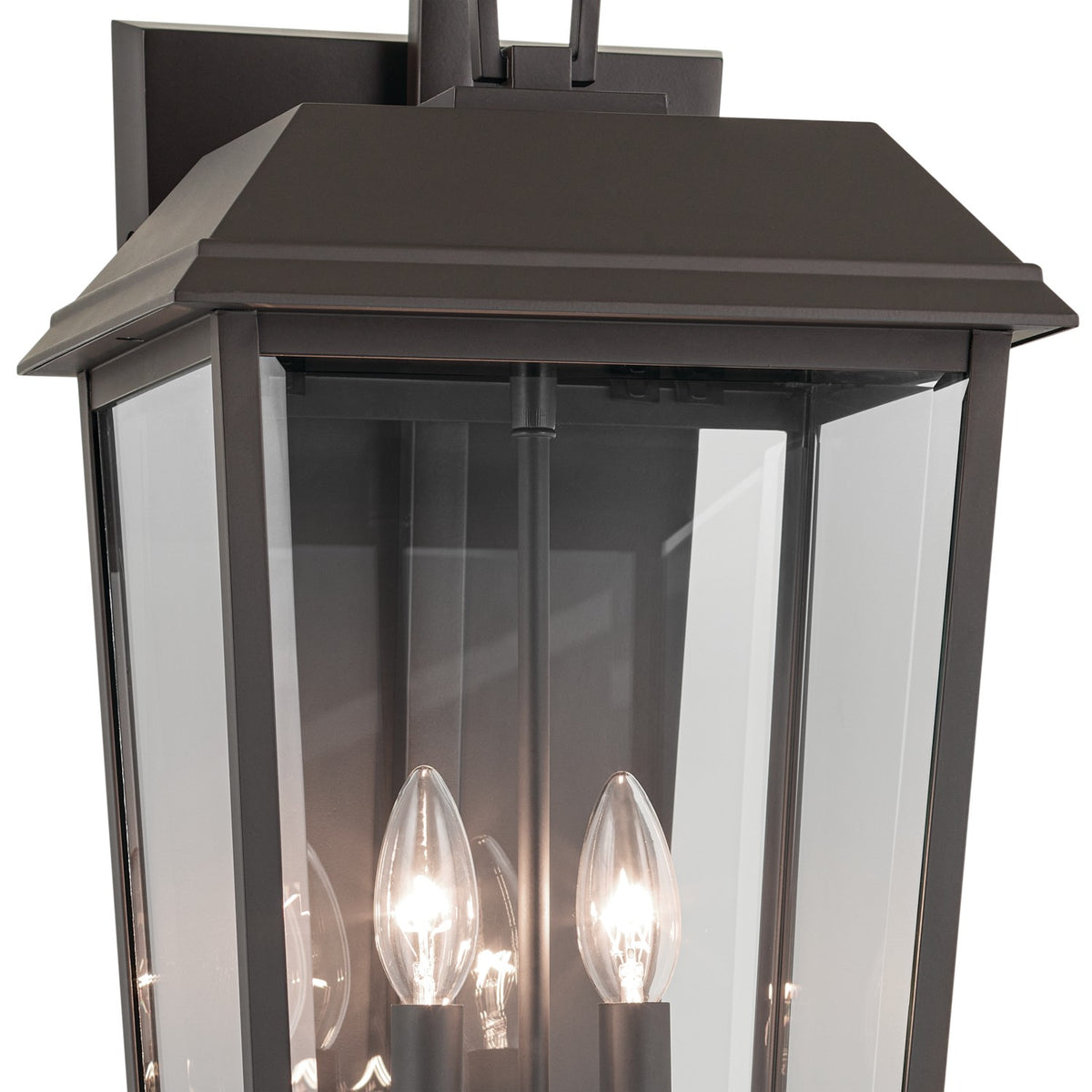 KICHLER 59120OZ Mathus 24.25 Inch 2 Light Outdoor Wall Light With Clear Glass In Olde Bronze