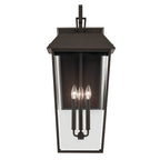 KICHLER 59121OZ Mathus 30.25 Inch 3 Light Outdoor Wall Light With Clear Glass In Olde Bronze