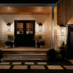 KICHLER 59121OZ Mathus 30.25 Inch 3 Light Outdoor Wall Light With Clear Glass In Olde Bronze