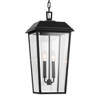 KICHLER 59122BKT Mathus 22 Inch 2 Light Outdoor Pendant With Clear Glass In Textured Black