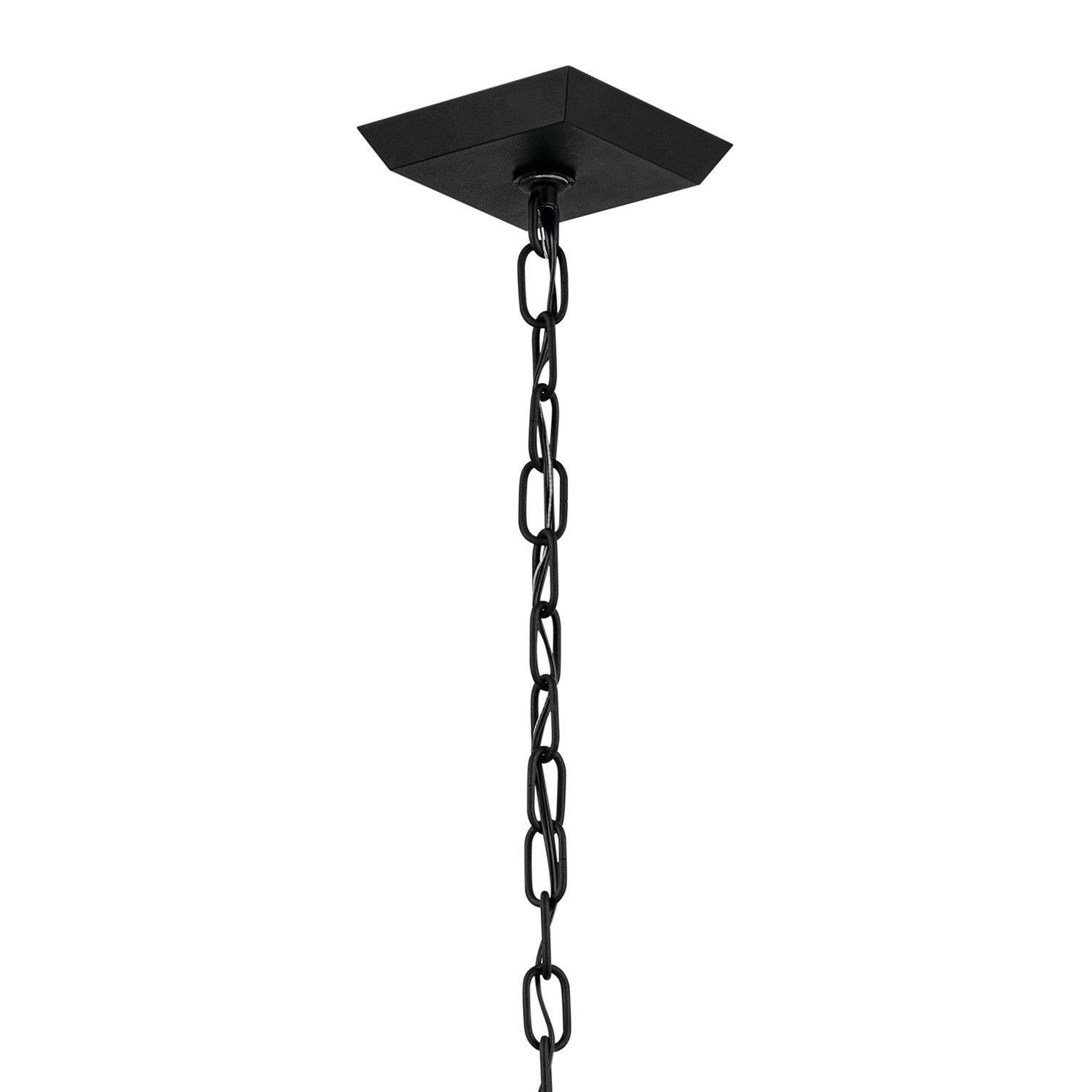 KICHLER 59122BKT Mathus 22 Inch 2 Light Outdoor Pendant With Clear Glass In Textured Black