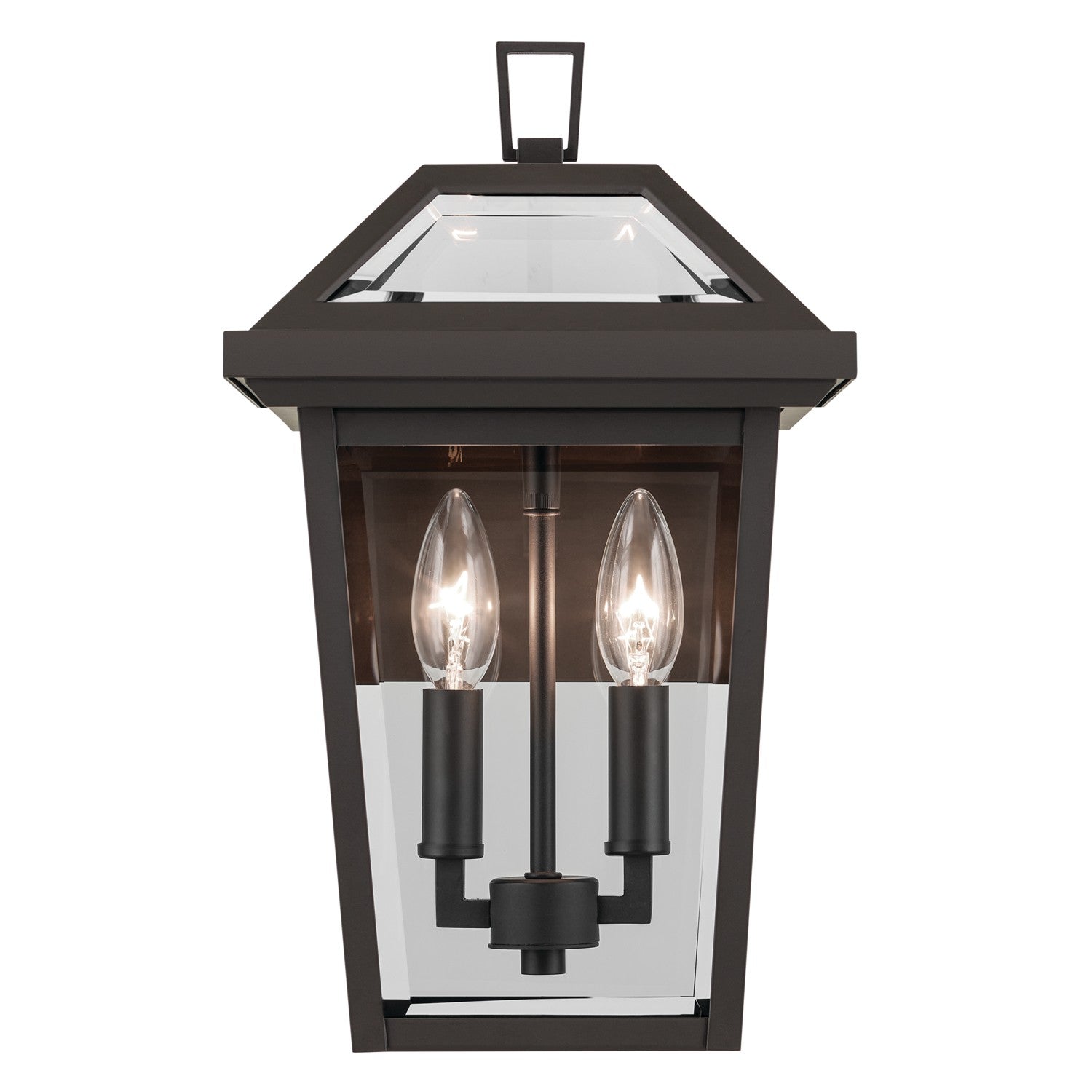 KICHLER 59125OZ Regence 14 Inch 2 Light Outdoor Wall Light With Clear Glass In Olde Bronze