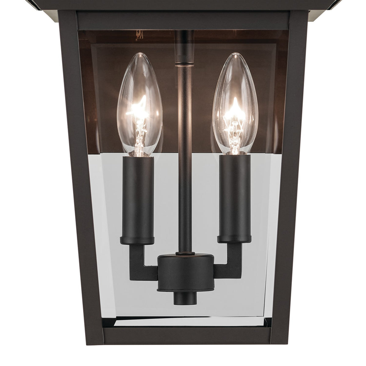 KICHLER 59125OZ Regence 14 Inch 2 Light Outdoor Wall Light With Clear Glass In Olde Bronze