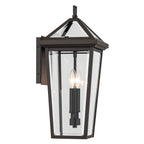 KICHLER 59126OZ Regence 19.25 Inch 2 Light Outdoor Wall Light With Clear Glass In Olde Bronze