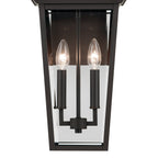 KICHLER 59126OZ Regence 19.25 Inch 2 Light Outdoor Wall Light With Clear Glass In Olde Bronze