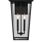 KICHLER 59127BKT Regence 26 Inch 2 Light Outdoor Wall Light With Clear Glass In Textured Black