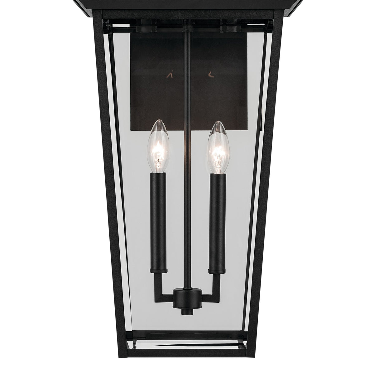 KICHLER 59127BKT Regence 26 Inch 2 Light Outdoor Wall Light With Clear Glass In Textured Black