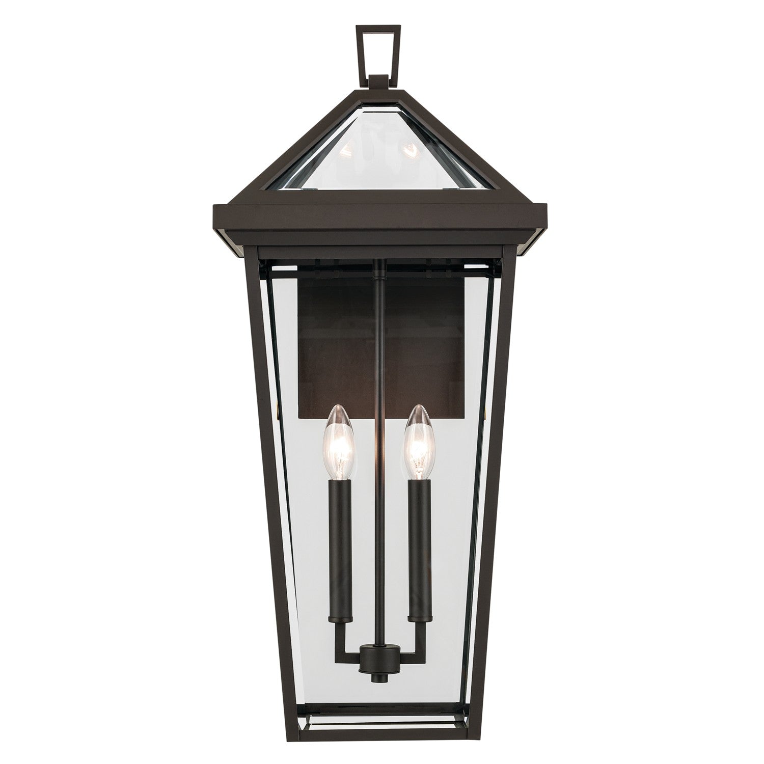 KICHLER 59127OZ Regence 26 Inch 2 Light Outdoor Wall Light With Clear Glass In Olde Bronze