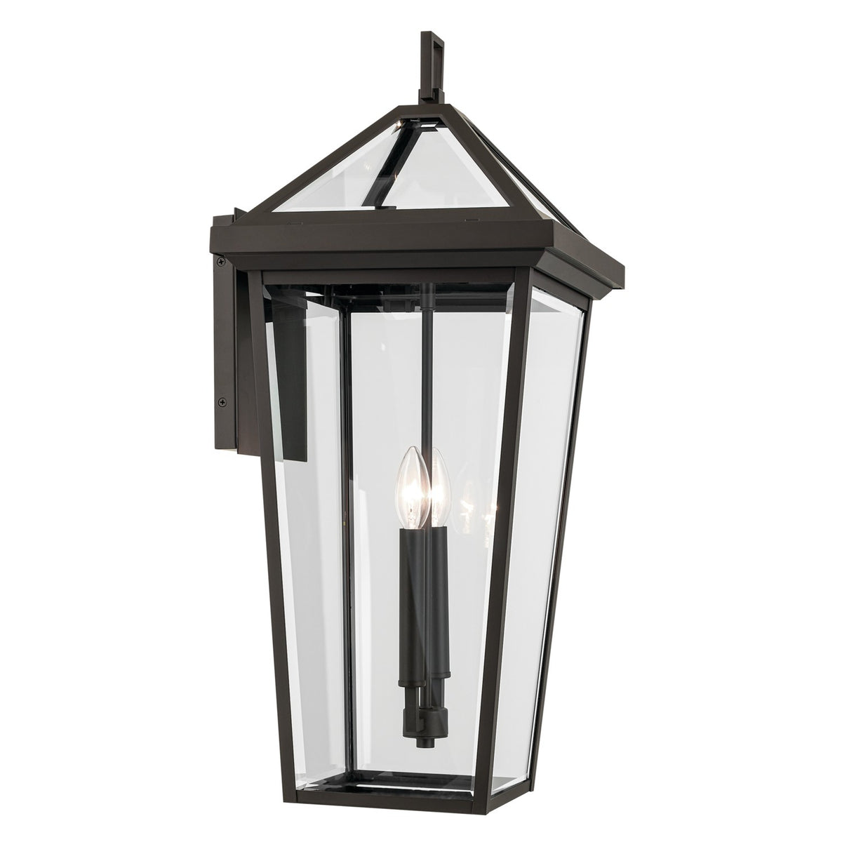 KICHLER 59127OZ Regence 26 Inch 2 Light Outdoor Wall Light With Clear Glass In Olde Bronze