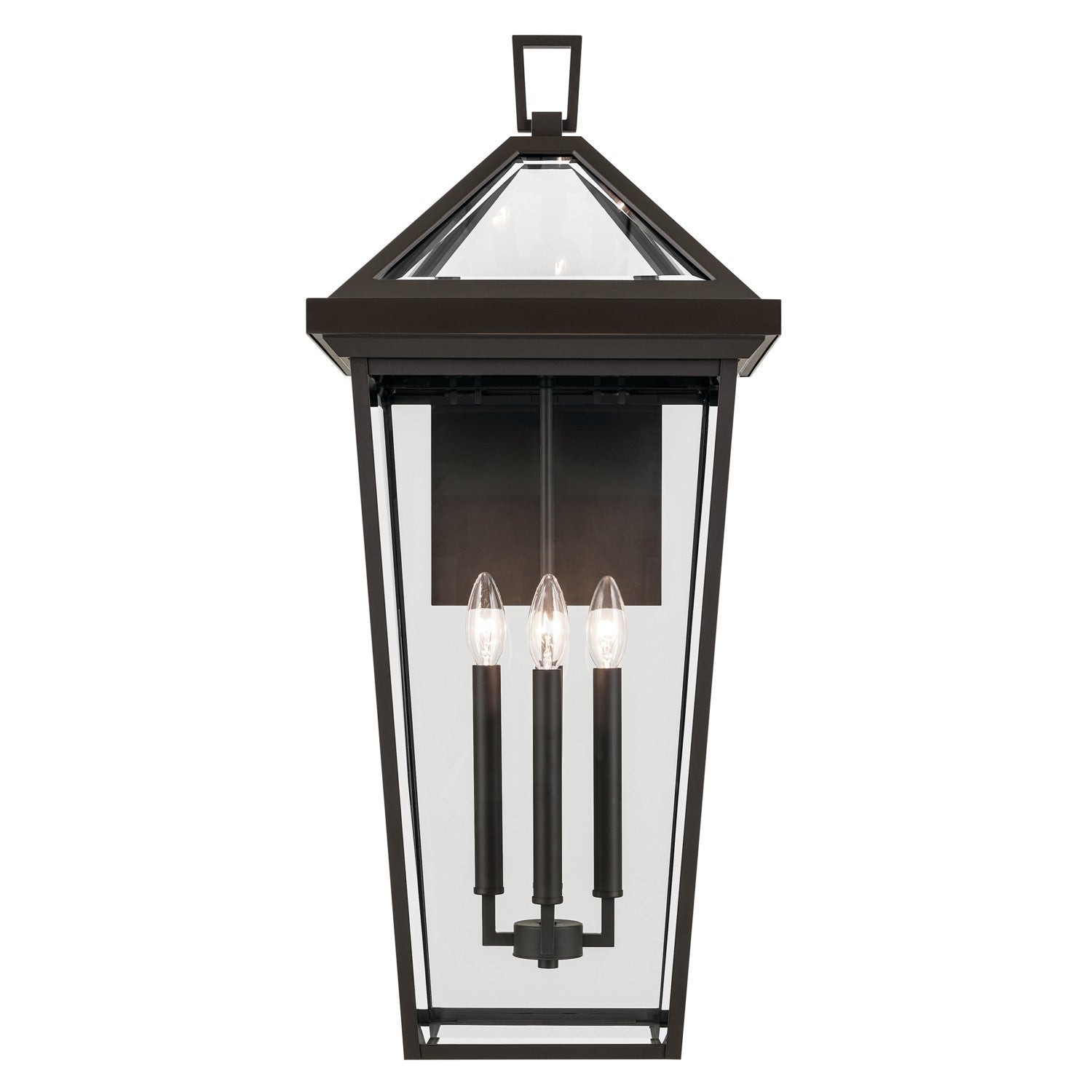 KICHLER 59128OZ Regence 30.25 Inch 4 Light Outdoor Wall Light With Clear Glass In Olde Bronze
