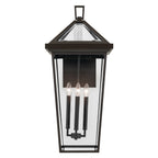 KICHLER 59128OZ Regence 30.25 Inch 4 Light Outdoor Wall Light With Clear Glass In Olde Bronze