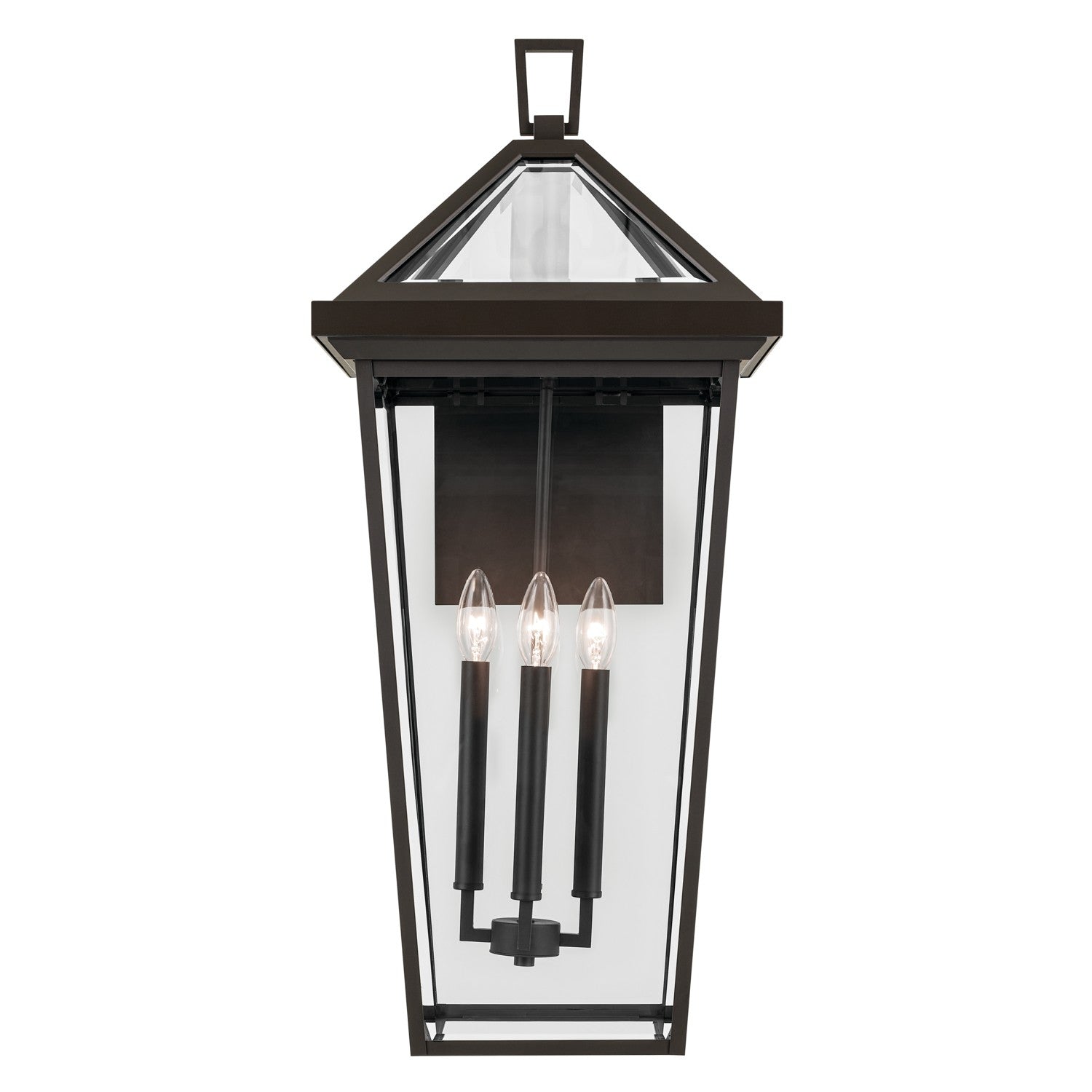 KICHLER 59128OZ Regence 30.25 Inch 4 Light Outdoor Wall Light With Clear Glass In Olde Bronze