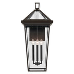 KICHLER 59128OZ Regence 30.25 Inch 4 Light Outdoor Wall Light With Clear Glass In Olde Bronze