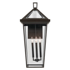 KICHLER 59128OZ Regence 30.25 Inch 4 Light Outdoor Wall Light With Clear Glass In Olde Bronze