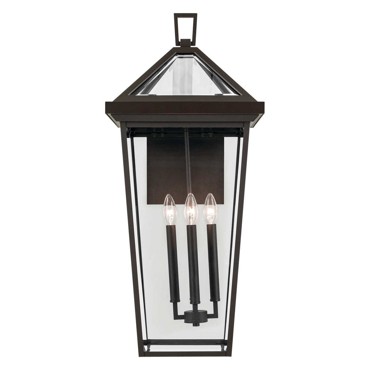 KICHLER 59128OZ Regence 30.25 Inch 4 Light Outdoor Wall Light With Clear Glass In Olde Bronze
