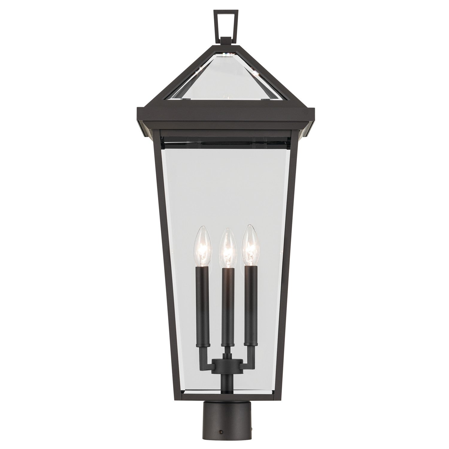 KICHLER 59129OZ Regence 28.75 Inch 3 Light Outdoor Post Light With Clear Glass In Olde Bronze