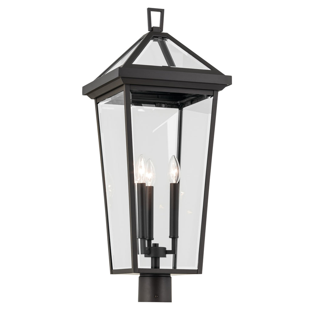 KICHLER 59129OZ Regence 28.75 Inch 3 Light Outdoor Post Light With Clear Glass In Olde Bronze
