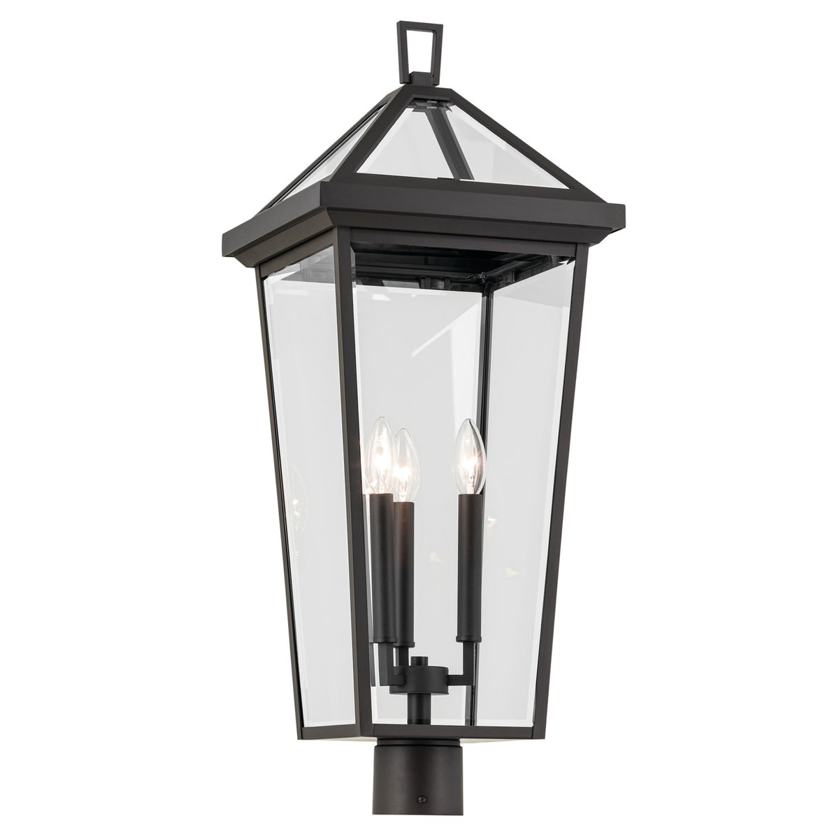 KICHLER 59129OZ Regence 28.75 Inch 3 Light Outdoor Post Light With Clear Glass In Olde Bronze
