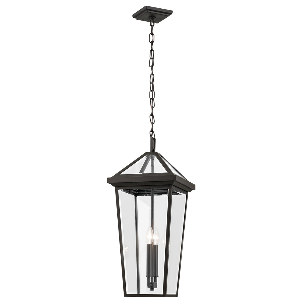 KICHLER 59130OZ Regence 26 Inch 2 Light Outdoor Pendant With Clear Glass In Olde Bronze