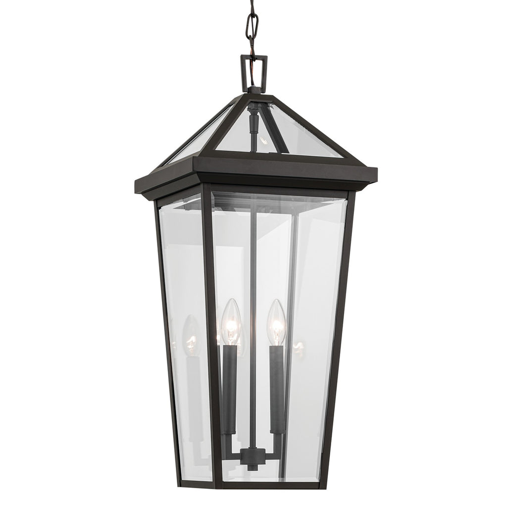 KICHLER 59130OZ Regence 26 Inch 2 Light Outdoor Pendant With Clear Glass In Olde Bronze