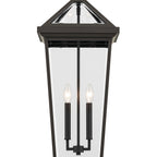 KICHLER 59130OZ Regence 26 Inch 2 Light Outdoor Pendant With Clear Glass In Olde Bronze
