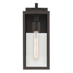 KICHLER 59111OZ Branner14 Inch 1 Light Outdoor Wall Light With Clear Glass In Olde Bronze