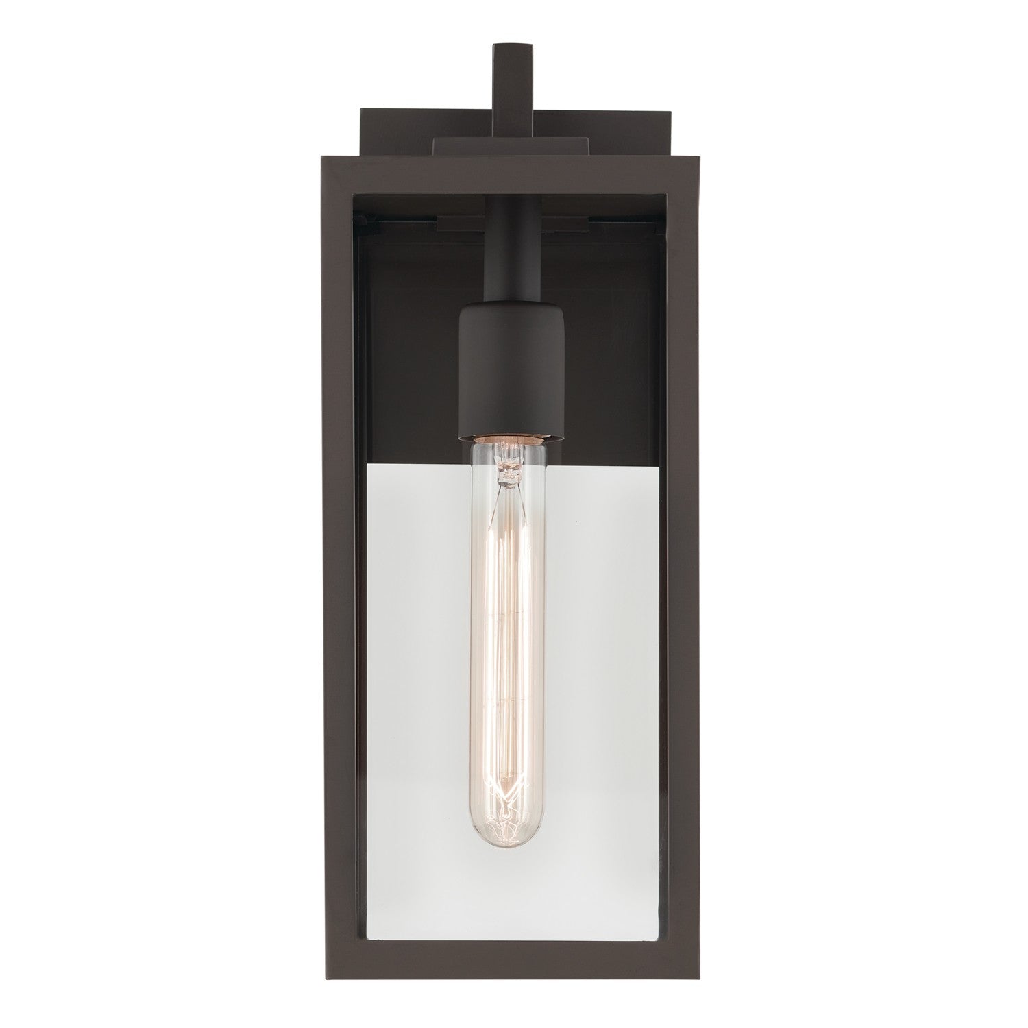 KICHLER 59111OZ Branner14 Inch 1 Light Outdoor Wall Light With Clear Glass In Olde Bronze