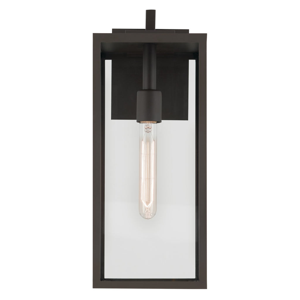 KICHLER 59112OZ Branner 17.75 Inch 1 Light Outdoor Wall Light With Clear Glass In Olde Bronze