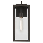 KICHLER 59112OZ Branner 17.75 Inch 1 Light Outdoor Wall Light With Clear Glass In Olde Bronze