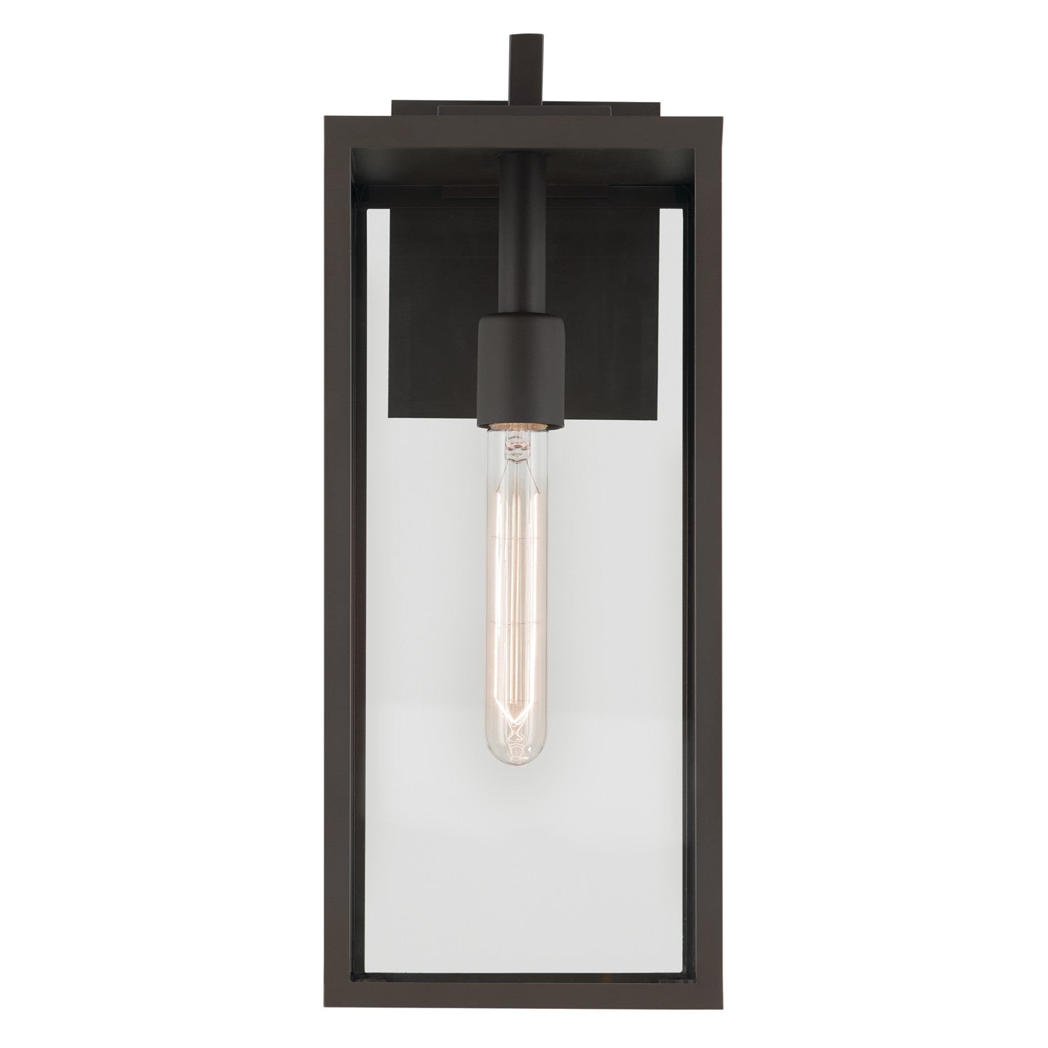 KICHLER 59112OZ Branner 17.75 Inch 1 Light Outdoor Wall Light With Clear Glass In Olde Bronze