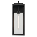 KICHLER 59113BKT Branner 24 Inch 1 Light Outdoor Wall Light With Clear Glass In Textured Black