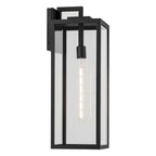 KICHLER 59113BKT Branner 24 Inch 1 Light Outdoor Wall Light With Clear Glass In Textured Black