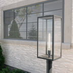 KICHLER 59113BKT Branner 24 Inch 1 Light Outdoor Wall Light With Clear Glass In Textured Black