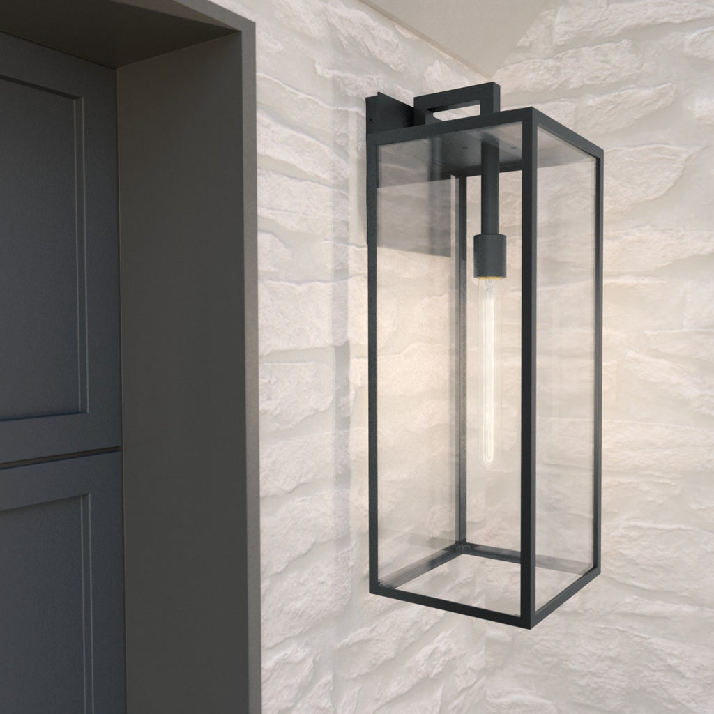 KICHLER 59113BKT Branner 24 Inch 1 Light Outdoor Wall Light With Clear Glass In Textured Black
