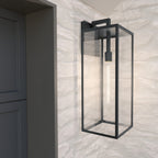 KICHLER 59113BKT Branner 24 Inch 1 Light Outdoor Wall Light With Clear Glass In Textured Black